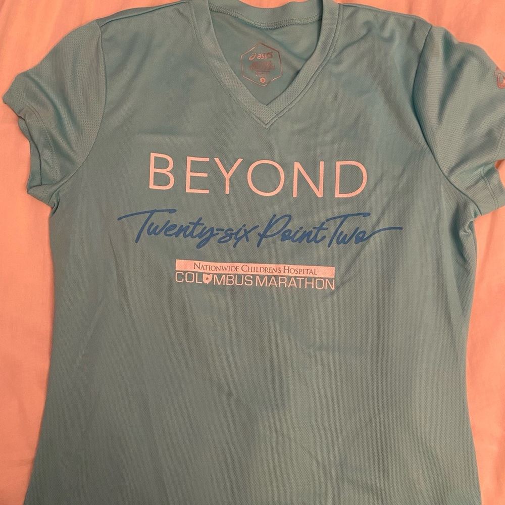 Asics Columbus Marathon tech shirt